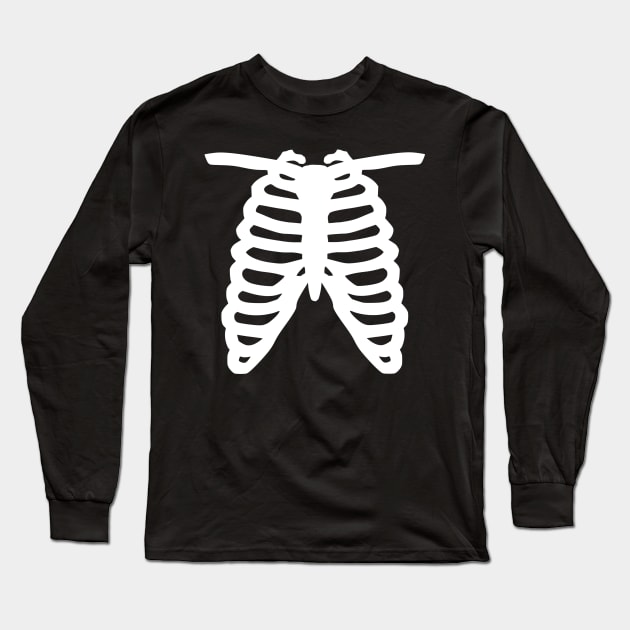 Skeleton ribs Long Sleeve T-Shirt by Peach Lily Rainbow